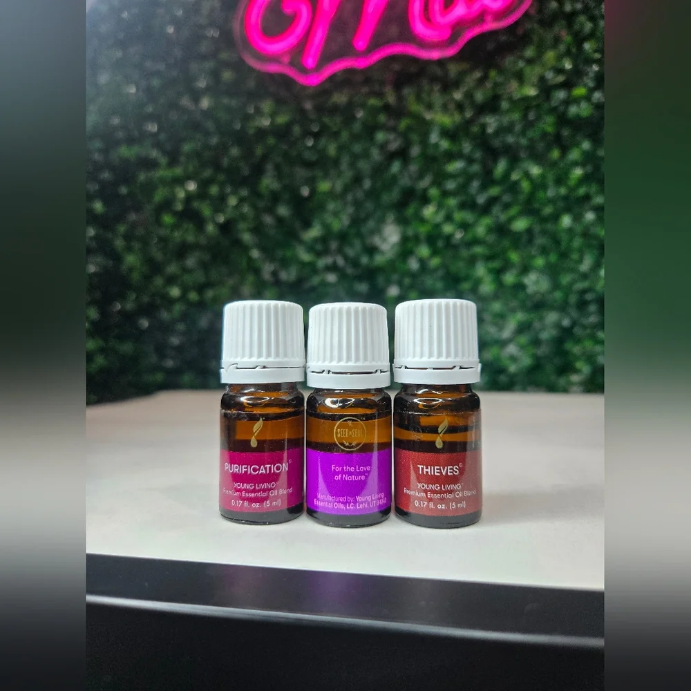 YOUNG LIVING SET OF 3  PURIFICATION,‎ LAVENDER And THIEVES New